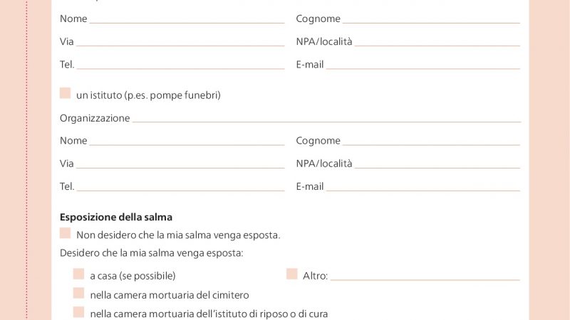 Cosa fare in caso di decesso: il certificato di ultima volontà
